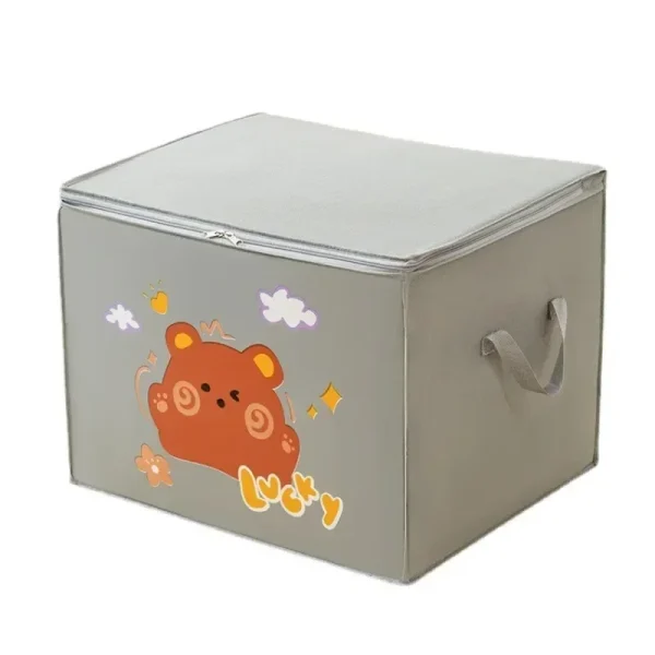 Cube Folding Toys Storage Box Kids Toys Organizer Box Felt Cloth Fabric Storage Basket for Cartoon Animal Nursery Toy Bins 5