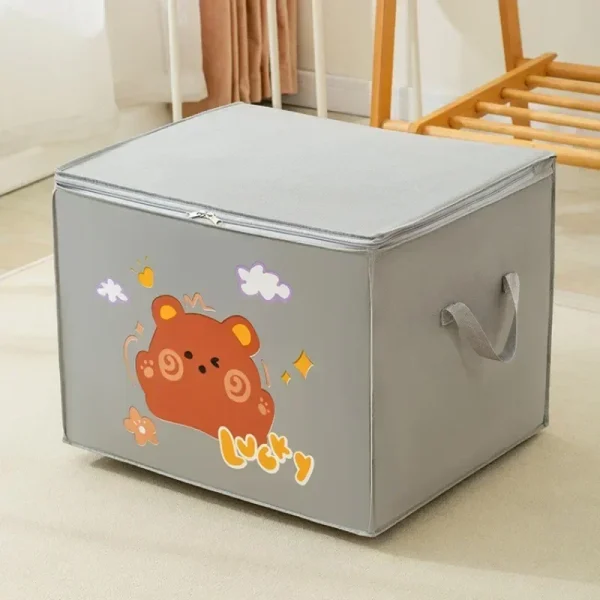 Cube Folding Toys Storage Box Kids Toys Organizer Box Felt Cloth Fabric Storage Basket for Cartoon Animal Nursery Toy Bins 3