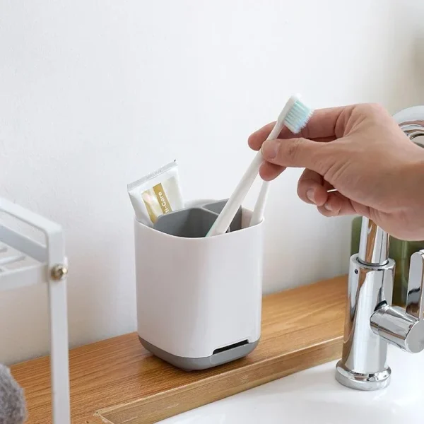 Plastic Electric Toothbrush Toothpaste Holder Detachable Bathroom Toothpaste Holder Storage Rack Bathroom Accessories 5