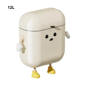 9/12L Hanging Trash Can For Kitchen Bathroom Made Of Durable ABS Plastic Easy To Clean Top Cover Prevents Odors Bin Smooth New 1
