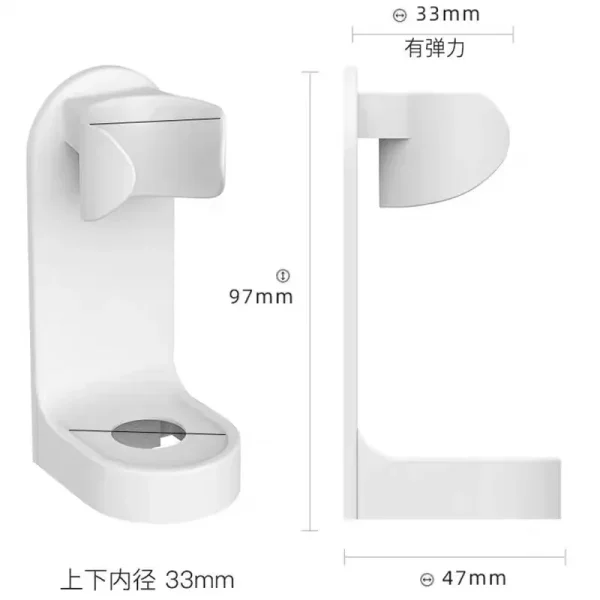 Wall-Mounted Electric Toothbrush Holder Plastic Tooth Brush Rack Razor Hook Storage Shelf Space Saving Home Bathroom Accessories 6