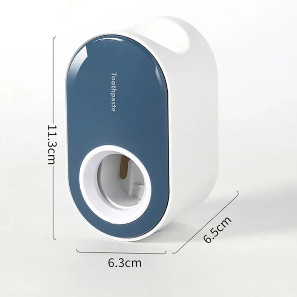 1pc Wall Mounted Automatic Toothpaste Squeezer and Toothbrush Holder - Convenient and Hygienic Bathroom Accessory 6