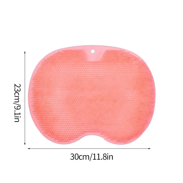 Foot Wash Brush Rub Back with Sucker Brush Bathroom Tool Foot Massage Pad Shower Massage Mat Exfoliating Bath Pad Bath Sponge 2