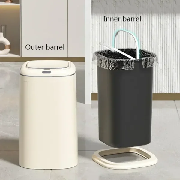 35/40L Smart Sensor Trash Can Large Capacity Induction Trash Bin Electric Touchless Wastebasket For Kitchen Bathroom 4