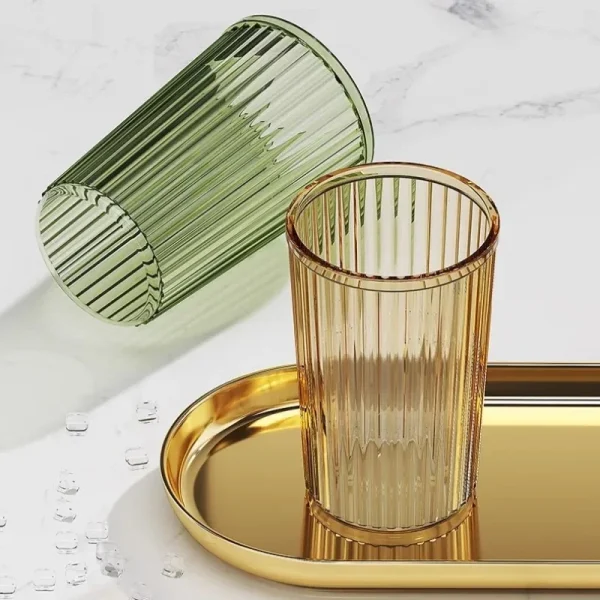 Acrylic Mouthwash Cup Toothbrush Bathroom Cup Light Luxury Style Bathroom Storage Accessories Toothbrush Holder 2