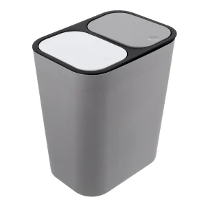 Dry Wet Separation Trash Can 2 Compartments Kitchen Recycling Waste Bin Garbage Container Rubbish Bucket Home Office Stable 1