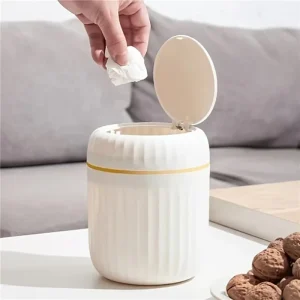 Mini Small Waste Bins Desktop Garbage Basket Home Table Plastic Trash Can Office Supplies Dustbins Sundries Barrel Box 1