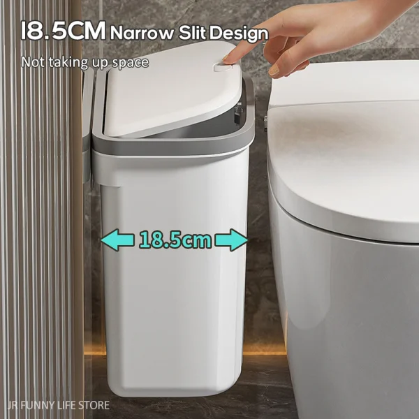 12/16L Press Type Wall Mounted Trash Can For Bathroom Toilet Garbage Bucket With Lid Kitchen Recycling Bin Hanging Wastebasket 4