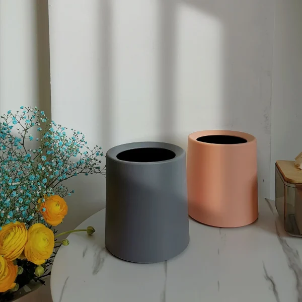 15x14cm trash can desktop trash can cute mini paper basket creative bedroom decoration storage bin garbage bin desk trash can 2