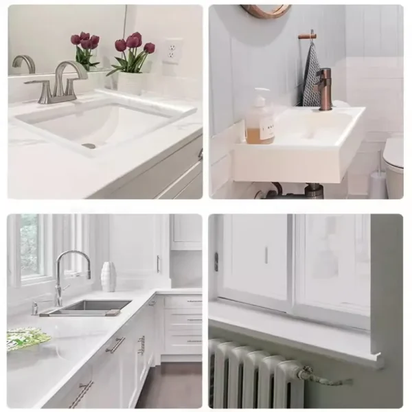 Kitchen Water Retaining Strip Silicone Self-adhesive Door Seal Retaining Strip Separation Shower Dam Barrier Bathroom Accessory 4