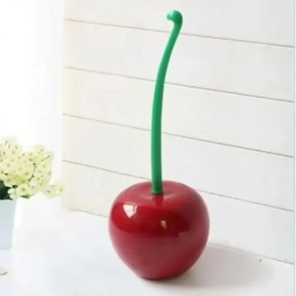 1PC Red Toilet Brush Creative Lovely Cherry Shape Lavatory Toilet Brush Holder Set Toilet Holder Bathroom Accessories ﻿ 6