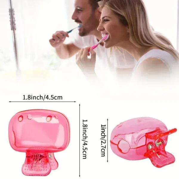 Portable Toothbrush Head Cover Clips Plastic Dustproof Head Germproof Protector Caps Travel Hiking Camping Bathroom Accessories 6