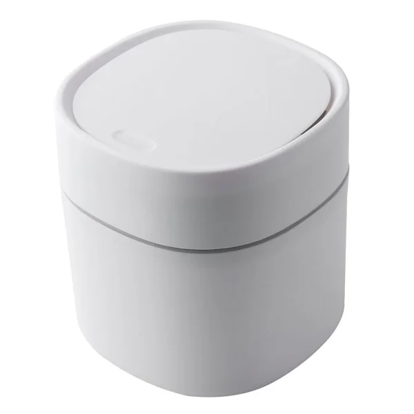 Mini Desktop Multifunctional Trash Can Home Car Storage Bucket Accessories With Lid Garbage Bin Nordic Style Living Room Office 1