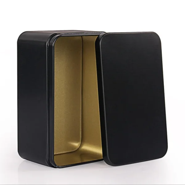 1pc Tin Box Metal Tin Jars Iron Tea Box Cookies Case Small Things Storage Boxes Bins Biscuit Container Candy Chocolate Organizer 4