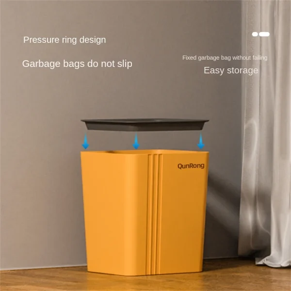 Trash Bin Narrow Seam Sensor Bin Recycling 8l/12l/16l Modern Minimalist Household Cleaning Tools Kitchen Trash Can Garbage Bin 1