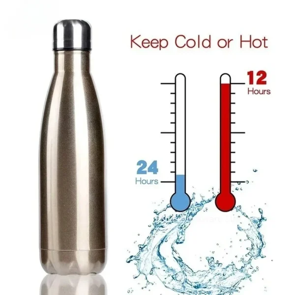 350/500/750/1000ml 304 Stainless Steel Vacuum Flask Double Wall Water Bottle Leak-proof Thermos Bottle Sports Fitness Bottle 3