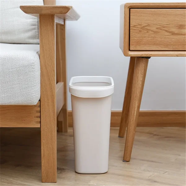 High Quality Waste Bin Trash Can Trash Office Bathroom Kitchen Trash Box Living Room Bedroom Waste Bin 4
