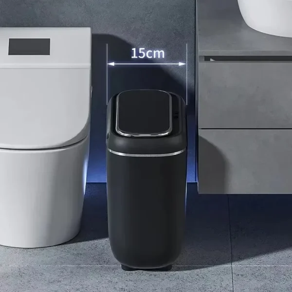 Ultra-Slim 14L Smart Trash Can IPX5 Splashproof with Lid Automatic Touchless Garbage Container Bathroom Kitchen Home Trash Bins 2