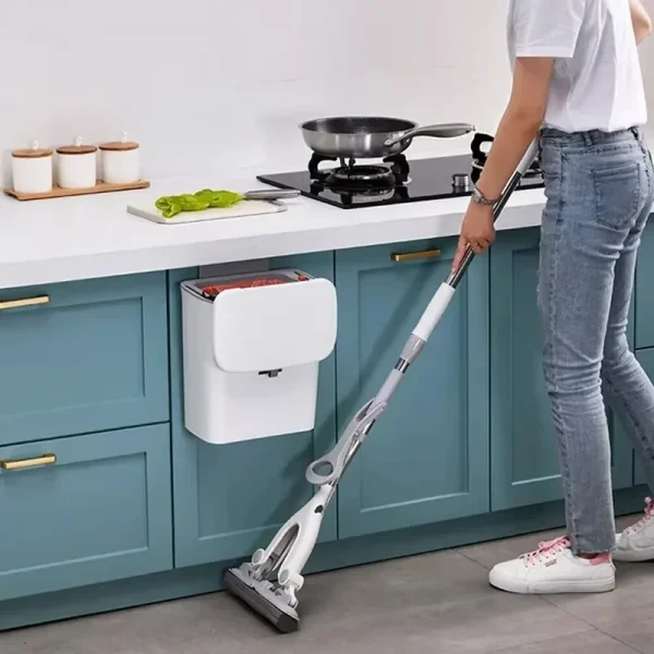 7/9L Wall Mounted Trash Can Household Galley Waste Bin Hanging Bathroom Trash Can With Lid Food Garbage Bin Kitchen Accessories 4