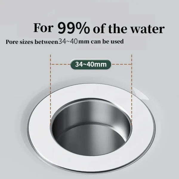Washbasin Drain Filter Pop-Up Bounce Core Stopper Hair Catcher Shower Sink Strainer Kitchen Bathroom Accessory 2