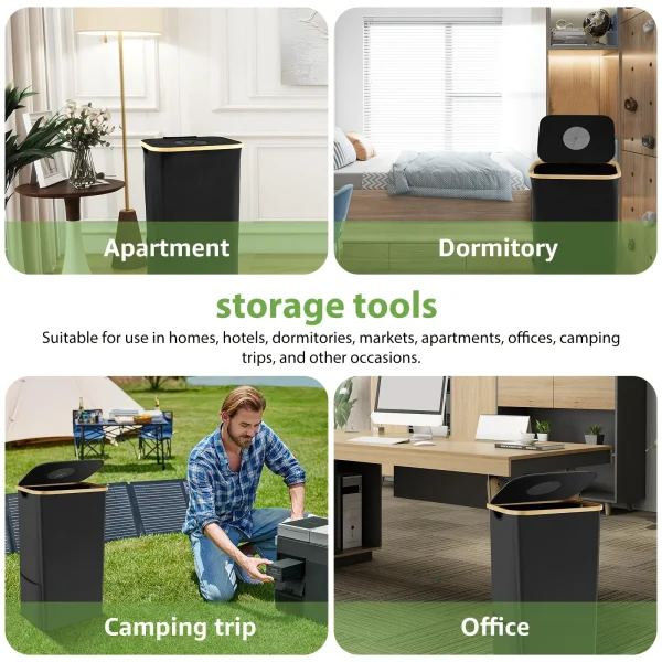 600D Oxford cloth, deposit bottle collector, bottle storage box, recycling box, laundry basket, indoor garbage bin 6