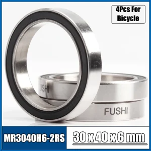 4pcs 30406-2rs 30x40x6 Mr30406-2rs Abec-3 Bicycle 30*40*6 Mh3040h6-2rs Thin Wall Shielding Ball 1