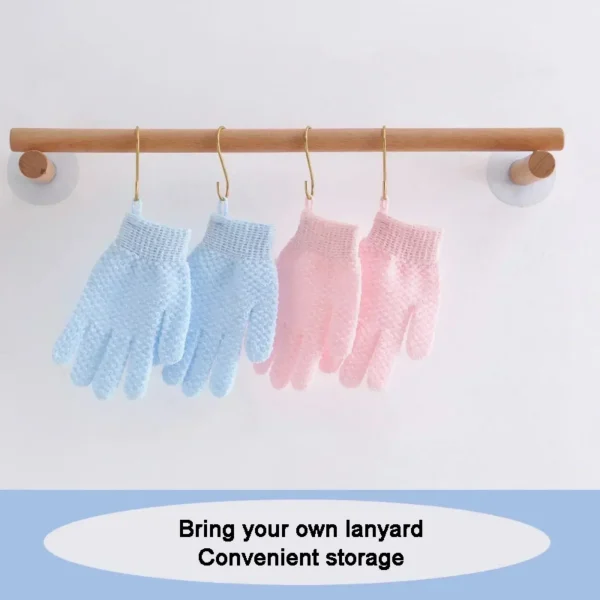 1Pcs New Cleaning Bath Glove Shower Scrub Body Massage SPA Foam Rubbing Mud Peeling Exfoliating Five-Finger Bathroom Accessories 5