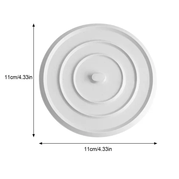 Large Silicone Bathtub Stopper Leakage-proof Drain Cover Sink Hair Stopper Tub Flat Plug Stopper Bathroom Accessories 11cm 4.3" 2