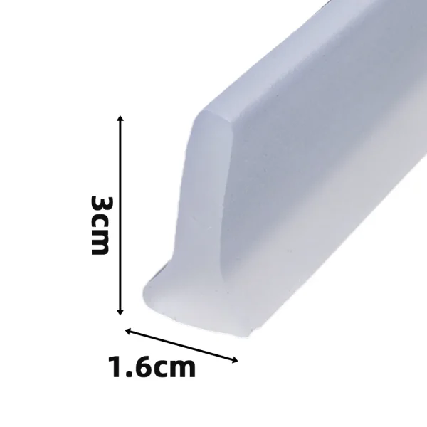 1-2M Bathroom Water Stopper Silicone Retaining Strip Water Shower Dam Flood Barrier Dry And Wet Separation Blocker Accessories 3