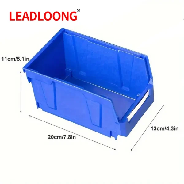 Plastic Stackable Storage Bins Screw Storage Boxes Stackable Bin Parts Storage Organizer Garage Storage Bins (9pcs) 3