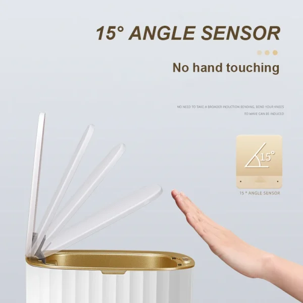 12/15L Smart Trash Can Home Kitchen Wastebasket Garbage Bins Bathroom Toilet Living Room Automatic Sensor Trash Bin Dustbin 3