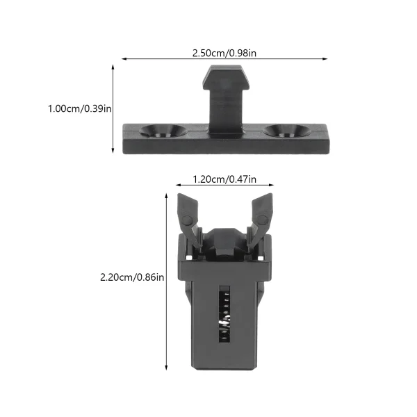 Plastic Push Buttons Trash Can Accessories Waste Bin Latches Trashcan Supplies Home Garbage Bucket Locks Spring Clips Household 2