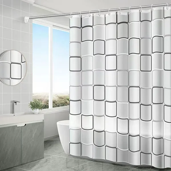 PEVA Shower Curtain Waterproof Home Bathroom Bathtub Bathing Cover 180/200cm Moden Curtain Home Decorative Bathroom Bath Curtain 1