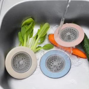 Silicone Bathroom Sink Drains Bathtub Plugs Strainers Sewer Hair Filter Bath Drain Stopper Sink Floor Drain Kitchen Accessories 1