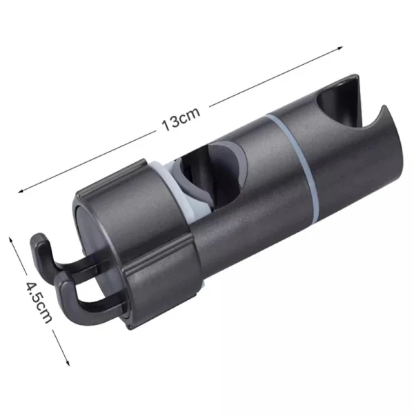 ABS Adjustable Shower Head Holder Shower Holder Clamp Showerhead Rail Slide Bracket Bathroom Accessories Rotation Hook Design 6