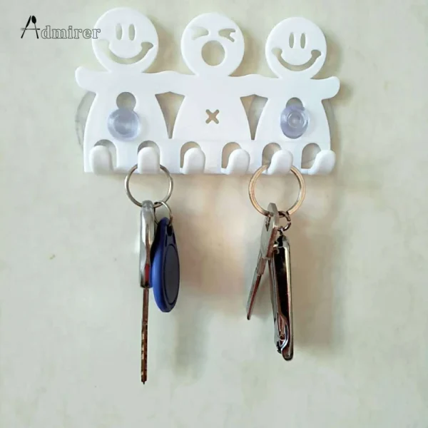 1Pc Toothbrush Holder Wall Mounted Suction Cup 5 Position Cute Cartoon Smile Bathroom Sets Bathroom Accessories 4