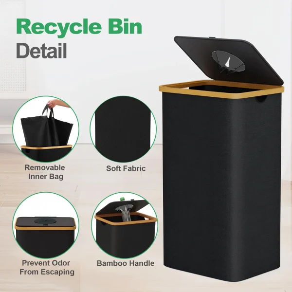 600D Oxford cloth, deposit bottle collector, bottle storage box, recycling box, laundry basket, indoor garbage bin 2