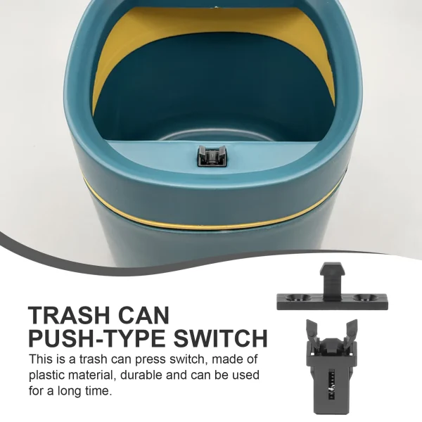 Plastic Push Buttons Trash Can Accessories Waste Bin Latches Trashcan Supplies Home Garbage Bucket Locks Spring Clips Household 5