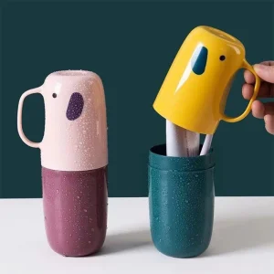Toothbrush Toothpaste Holder Toiletries Storage Case Box Mouthwash Cup Portable For Travel Outdoor Camping Bathroom Accessories 1