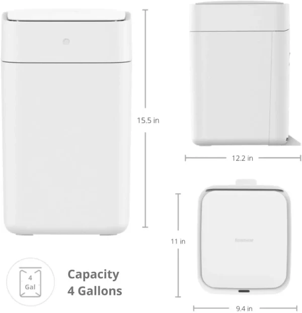 Townew T1S Smart Sensor Kitchen Garbage Bin Waterproof Home Bathroom Garbage With Lid Sensing Garbage Bin Automatic Packaging 6
