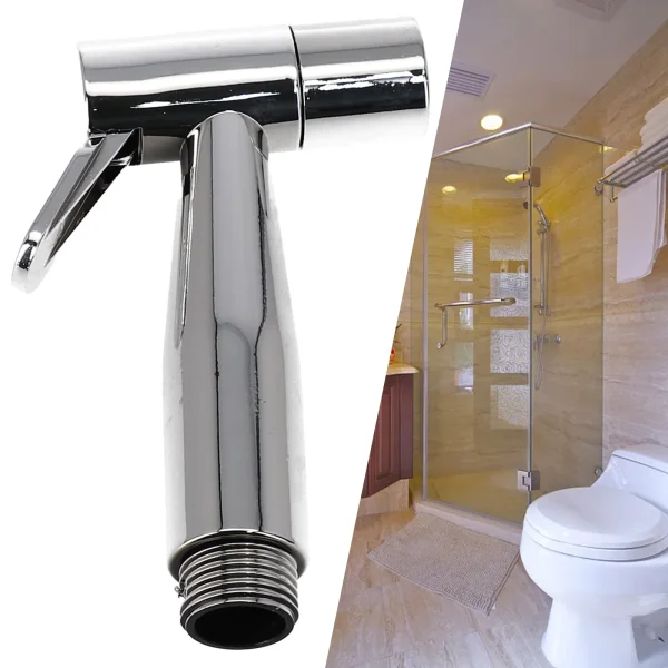 Protable Bidet Toilet Sprayer Stainless Steel Handheld Bidet Faucet Spray Homes Bathrooms Shower Head Self Cleaning Accessory 5