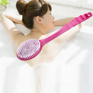 1pc Bath Shower Back Brush Long Handled Scrubber High Quality Body Bathroom Accessories Cleaning Tool 1