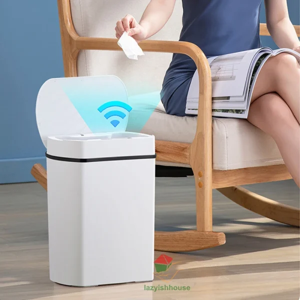 Smart trash can for kitchen House Smart home Dustbin Wastebasket Bathroom automatic sensor trash can garbage bin cleaning tools 2