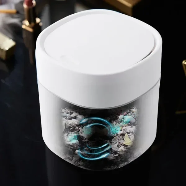 1PC Mini Small Waste Bins Desktop Garbage Basket Home Table Plastic Trash Can Office Supplies Dustbins Sundries Barrel Box 5