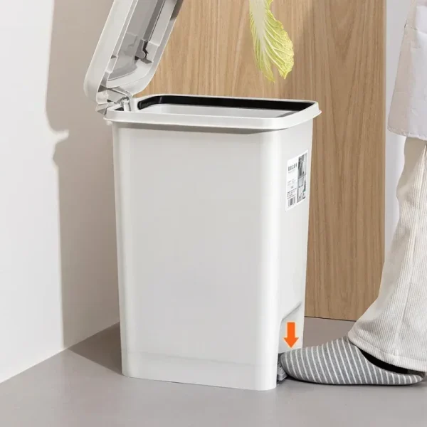Luxury Pedal Trash Can for Kitchen and Bathroom Waterproof Wastebasket Large Capacity Garba Bin Modern Accessories 8 L 10 L  20L 3