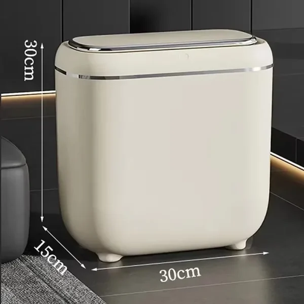 Ultra-Slim 14L Smart Trash Can IPX5 Splashproof with Lid Automatic Touchless Garbage Container Bathroom Kitchen Home Trash Bins 6