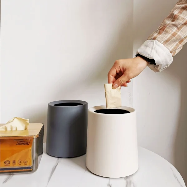 15x14cm trash can desktop trash can cute mini paper basket creative bedroom decoration storage bin garbage bin desk trash can 3