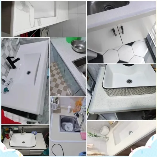 Kitchen Water Retaining Strip Silicone Self-adhesive Door Seal Retaining Strip Separation Shower Dam Barrier Bathroom Accessory 5