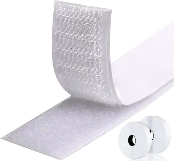 1/3/5M Strong Self-adhesive Fastener Tape Hook and Loop Magic Nylon Sticker Tape adhesive with Glue for DIY Craft 20-50MM White 4