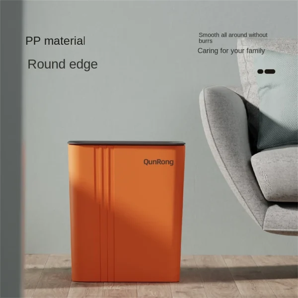Trash Bin Narrow Seam Sensor Bin Recycling 8l/12l/16l Modern Minimalist Household Cleaning Tools Kitchen Trash Can Garbage Bin 6
